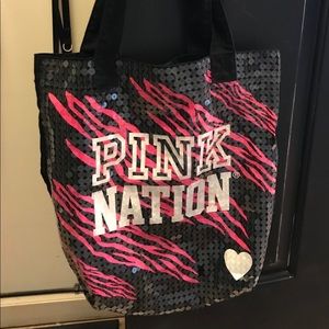 Pink sparkly Tote